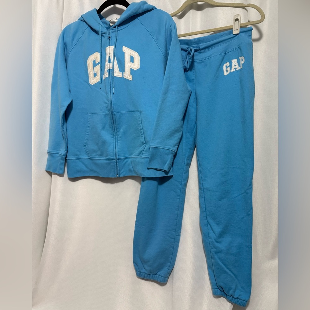 GAP Vibrant Blue Fleece Hoodie and Joggers